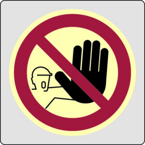 SEGNALI AZIENDALI DI DIVIETO | DIVIETO DI ACCESSO ALLE PERSONE NON AUTORIZZATE  | FIG. 0090 01 10