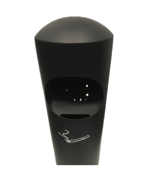 HMI-108006 | POSACENERE MURALE BIRKIN INOX NERO LACCATO - immagine 2