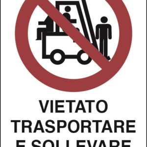 SEGNALI AZIENDALI DI DIVIETO | VIETATO SOLLEVARE E TRASPORTARE PERSONE  | FIG. 01101900